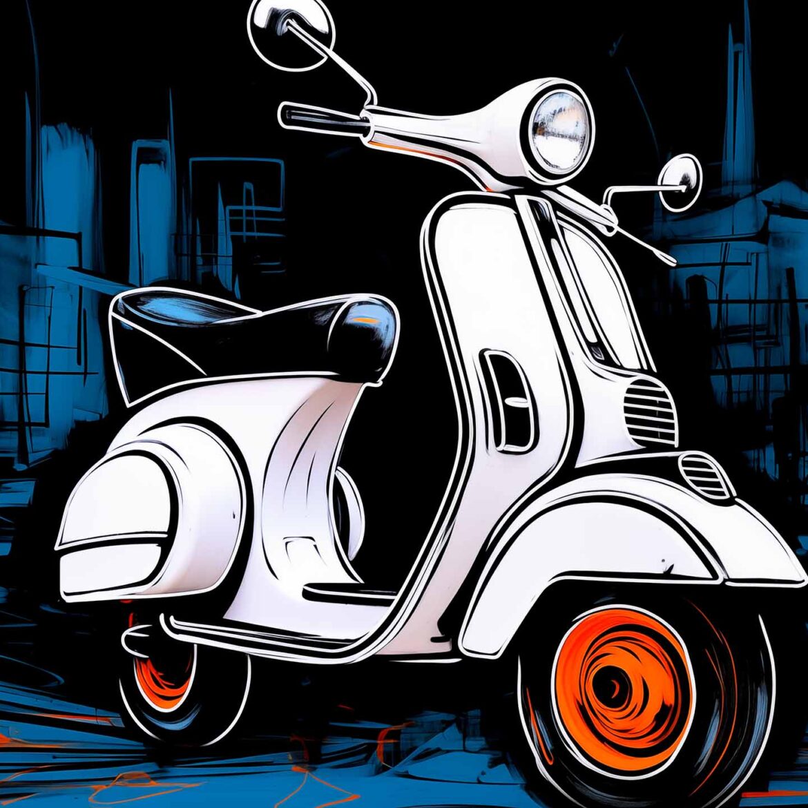 Vespa Nocturnes: The Illuminated Paths of Sicily © Nicholas V. K.