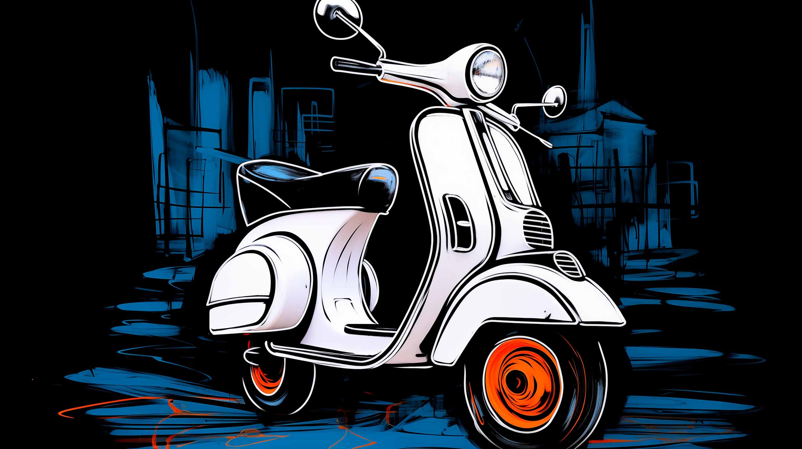 Vespa Nocturnes: The Illuminated Paths of Sicily © Nicholas V. K.