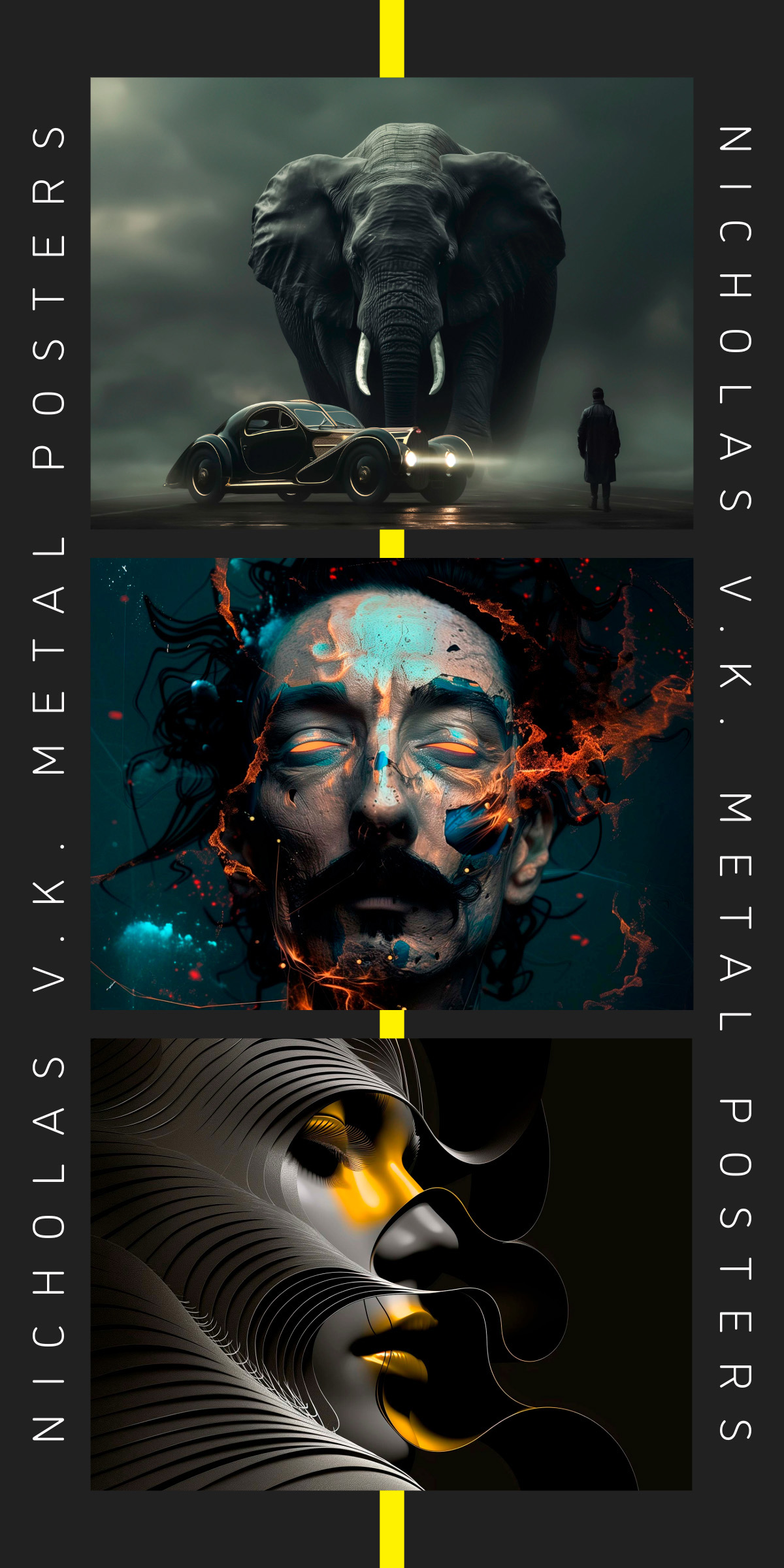 Nicholas V. K. Metal Posters